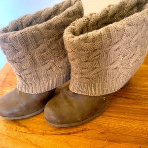 Brown Muk Luk Heeled Booties